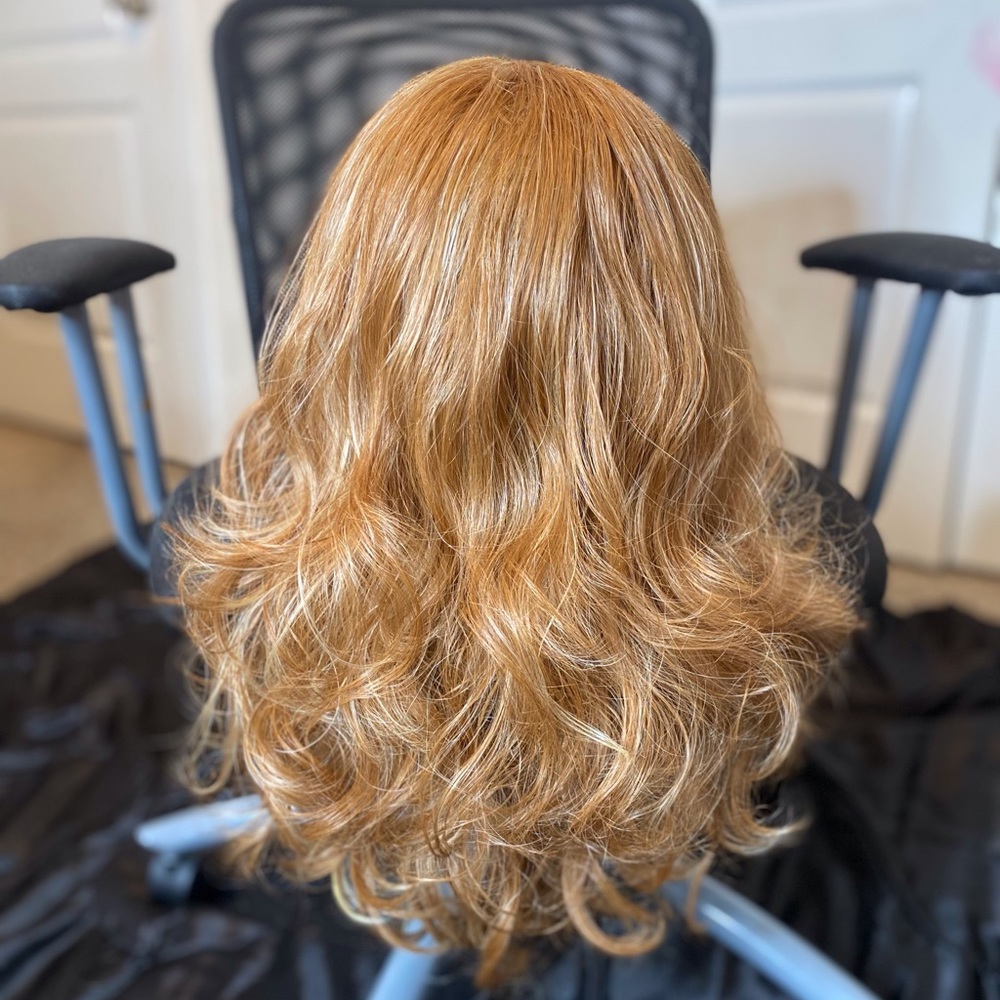Used Lace Honey Blonde Wig